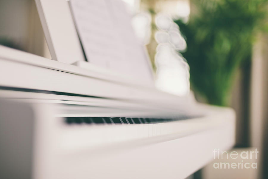 Classic white piano keyboard Photograph by Michal Bednarek - Fine Art