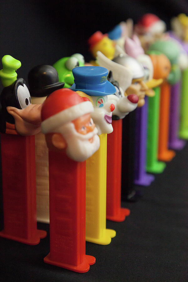 Candy Photograph - Colorful Vintage Pez Dispensers #9 by Erin Cadigan