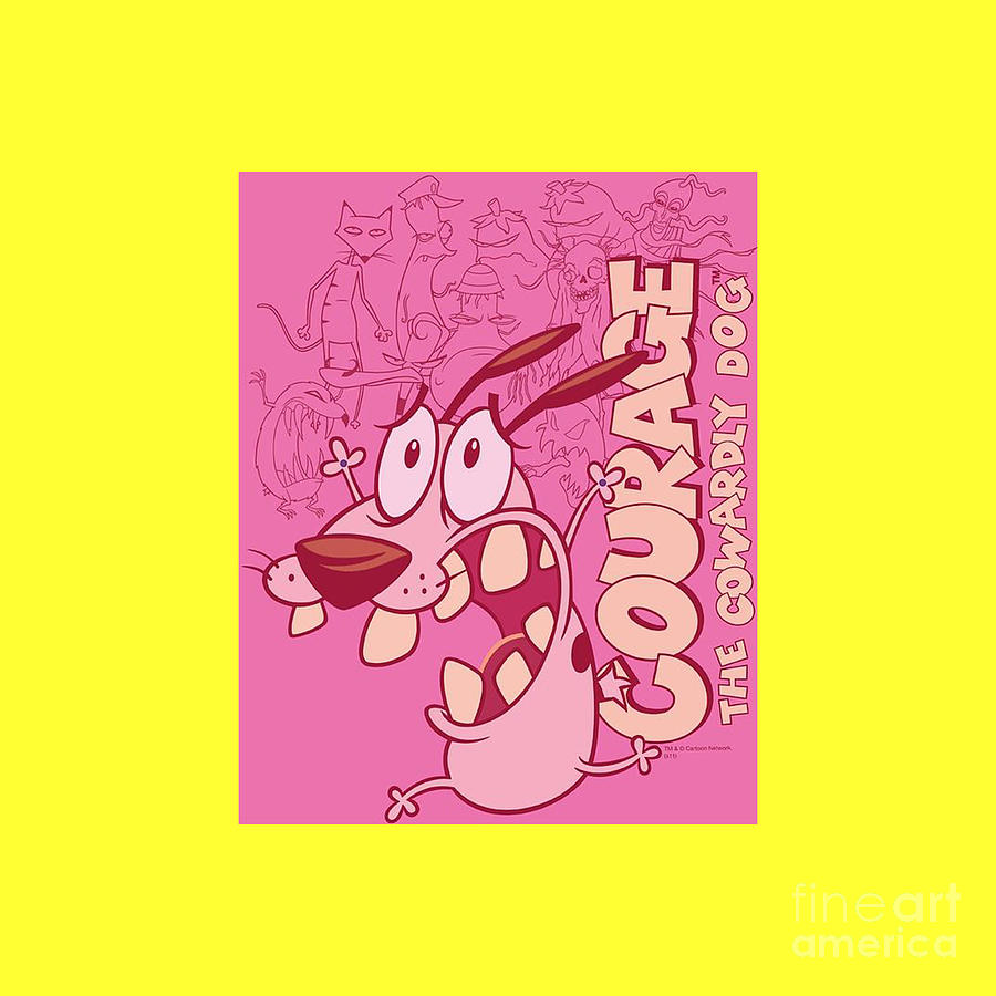 Courage The Cowardly Dog Drawing by Randy Pfeffer - Fine Art America