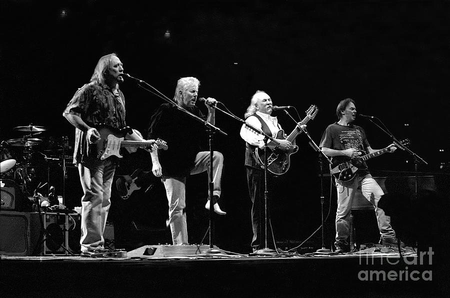 Crosby, Stills, Nash and Young Photograph by Concert Photos