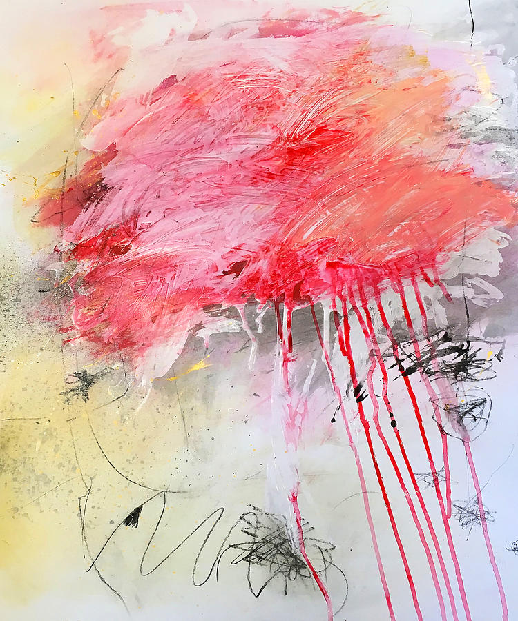 Abstract Painting - Cy Twombly #9 by Emma Ava