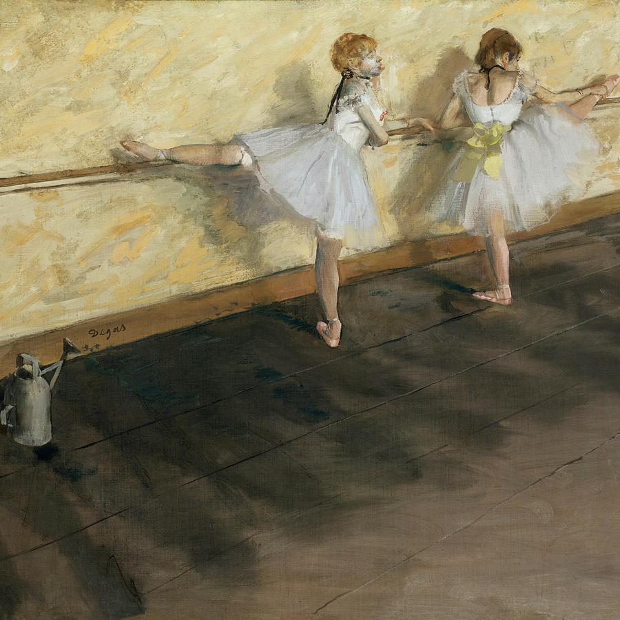 Edgar Degas Painting - Dancers Practicing at the Barre #12 by Edgar Degas
