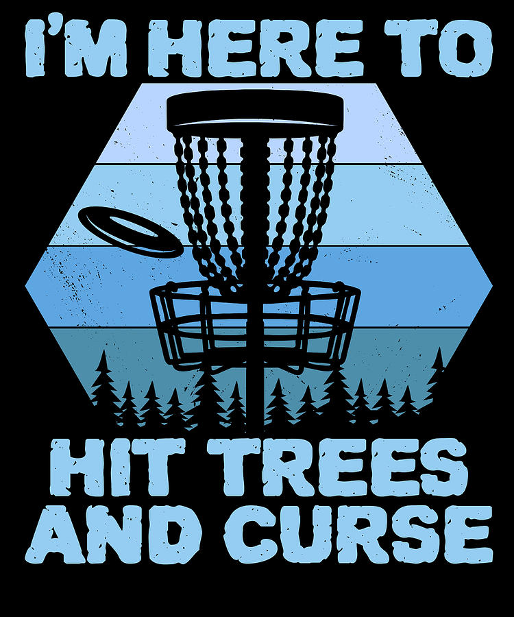 Tree Digital Art - Disc Golf Disc Golfer Flying Disc Basket Bag Frolf #9 by Toms Tee Store