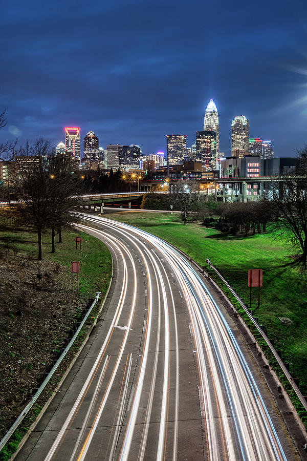 Downtown of Charlotte North Carolina skyline  #9 Photograph by Alex Grichenko