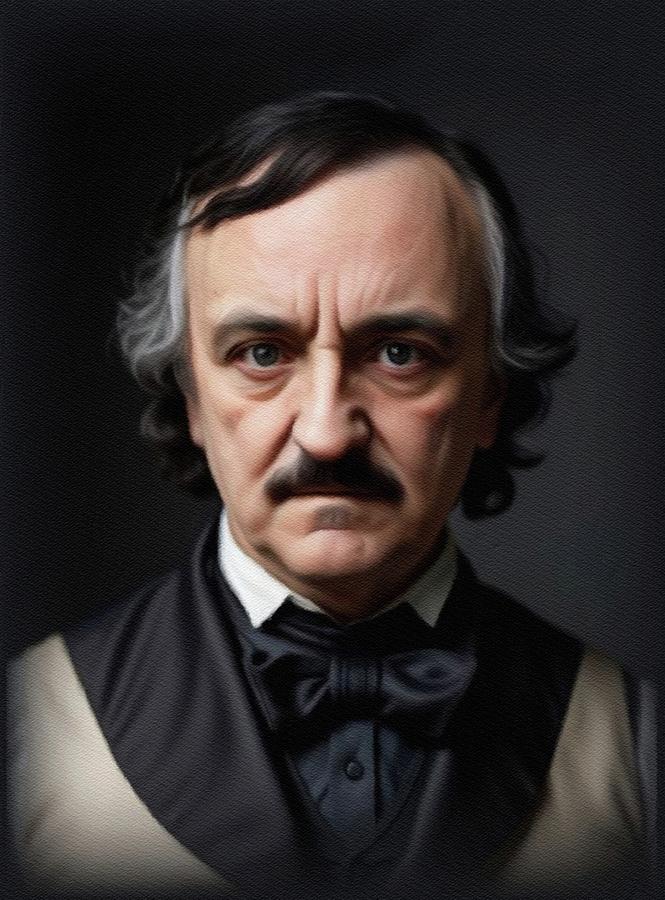 Edgar Allan Poe, Literary Legend Painting by John Springfield - Fine ...