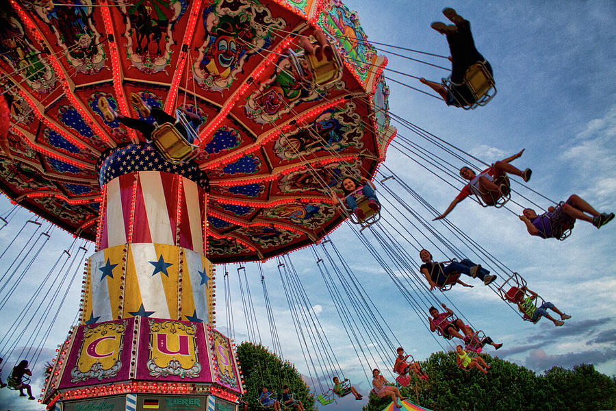 Flying Circus Ride Photograph by Mark Chandler - Fine Art America