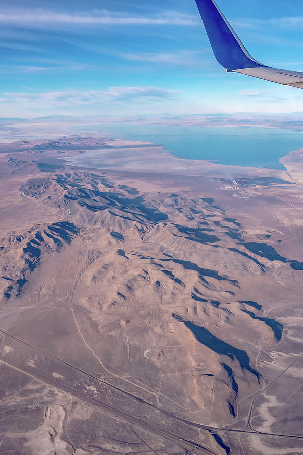Flying Over Pyramid Lake Near Reno Nevada  #9 Photograph by Alex Grichenko