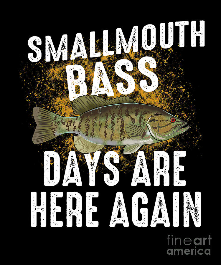 Funny Smallmouth Bass Fishing Freshwater Fish Gift #9 by Lukas Davis