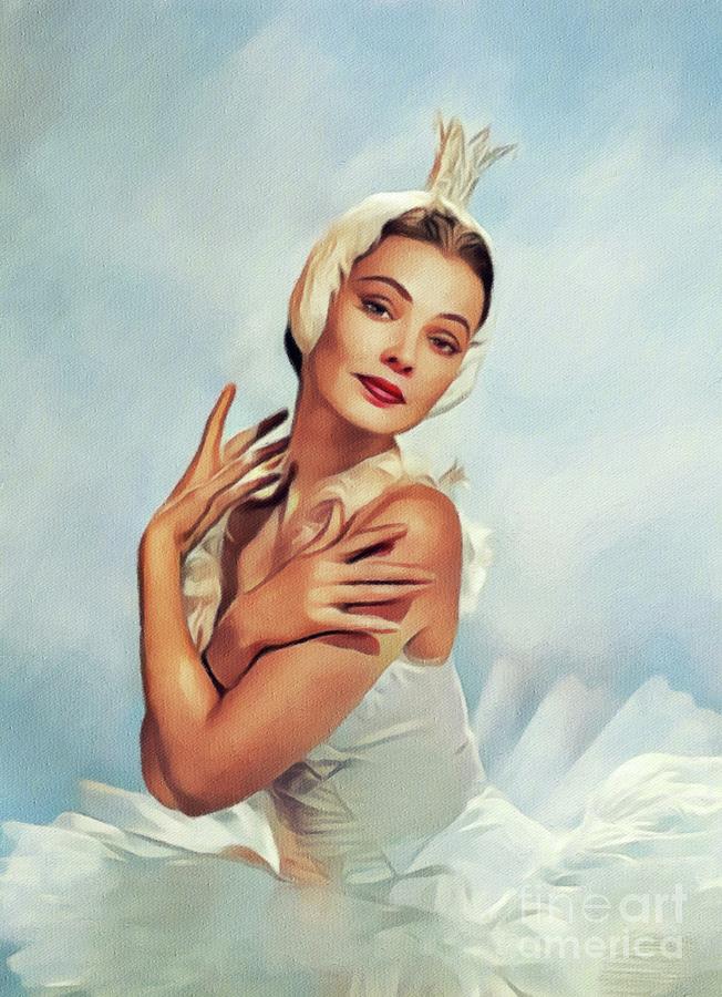 Gene Tierney, Vintage Actress Painting