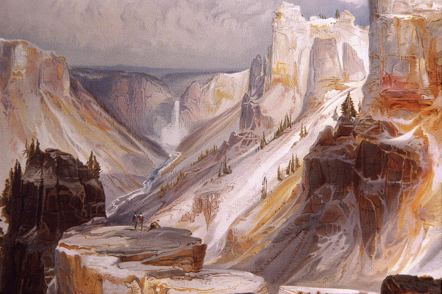 Grand Canyon Of The Yellowstone Painting By Thomas Moran - Pixels