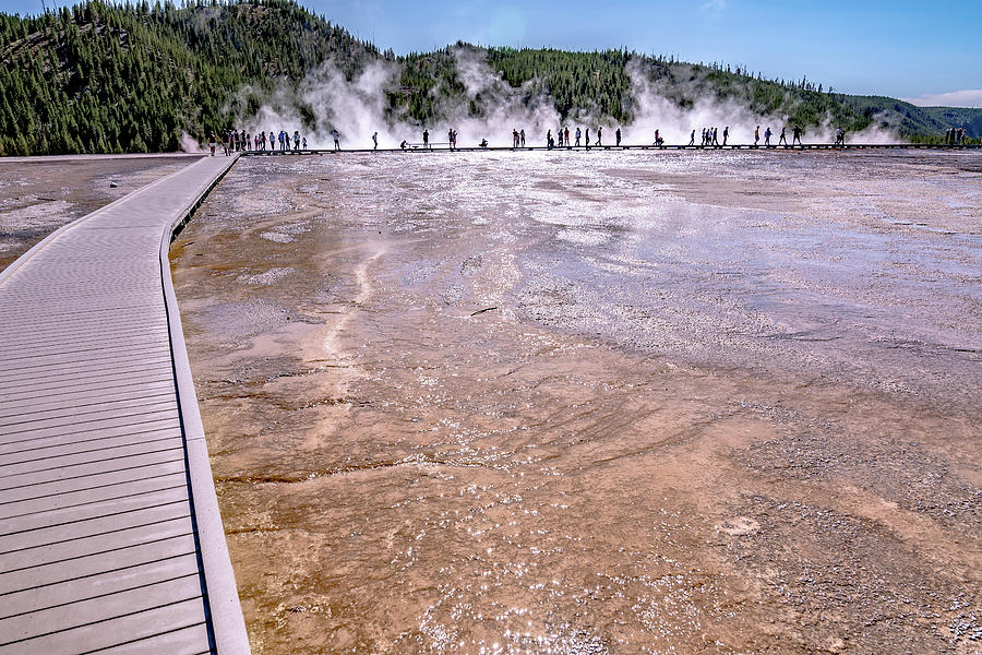 Grand Prismatic Spring in Yellowstone National Park #9 Photograph by Alex Grichenko