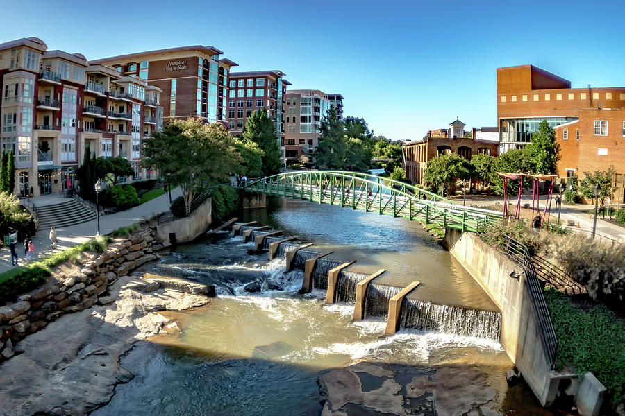 Greenville South Carolina On Reedy River In Downtown #9 Photograph by Alex Grichenko