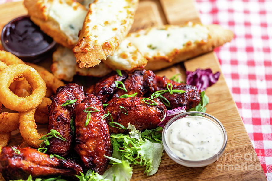 Grilled snack plate served in american restaurant #9 Photograph by Michal Bednarek