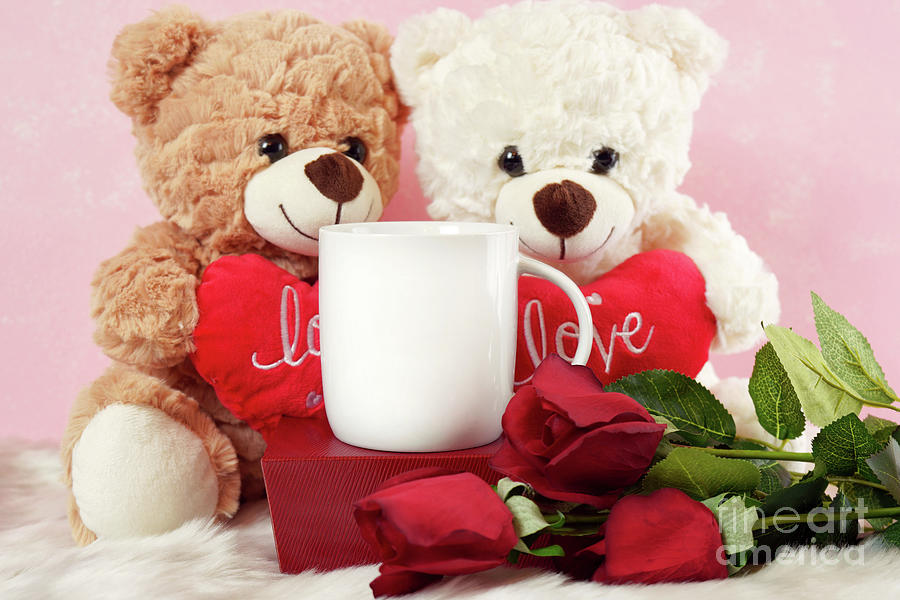 Happy Valentines Day Bears With Love #9 Photograph by Milleflore Images