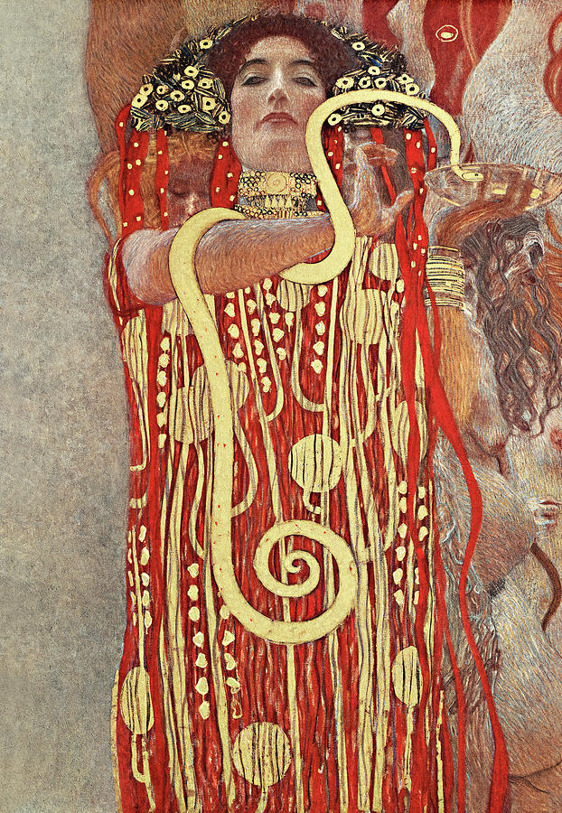 Hygieia By Gustav Klimt Painting