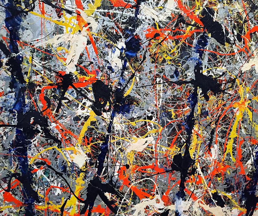 Jackson Pollock Art Painting by Mouhcine Najimi - Pixels