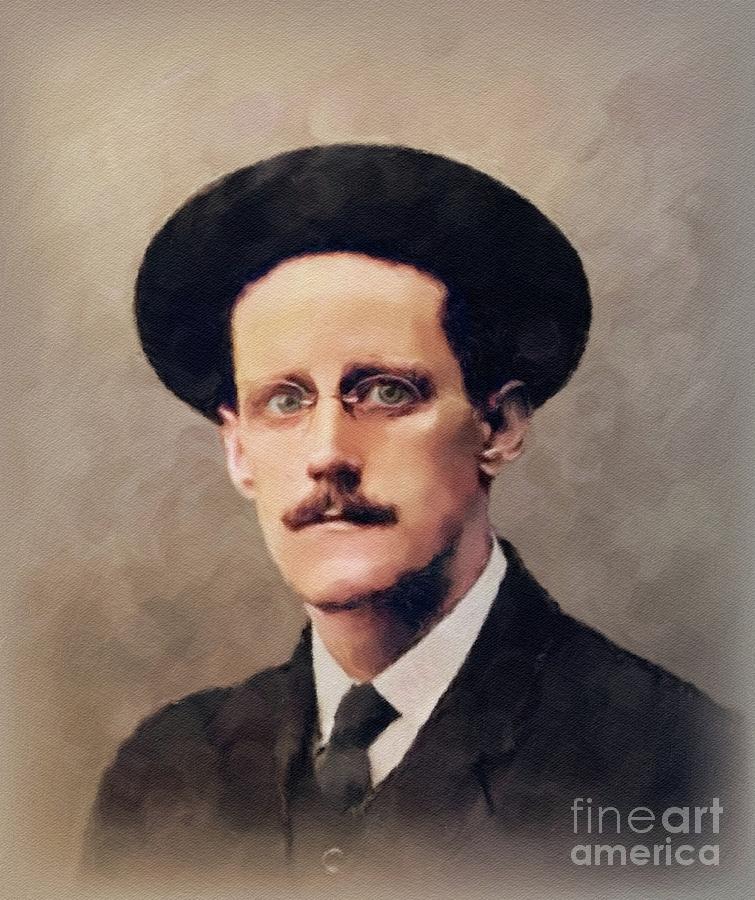 James Joyce, Literary Legend Painting by Esoterica Art Agency - Fine ...