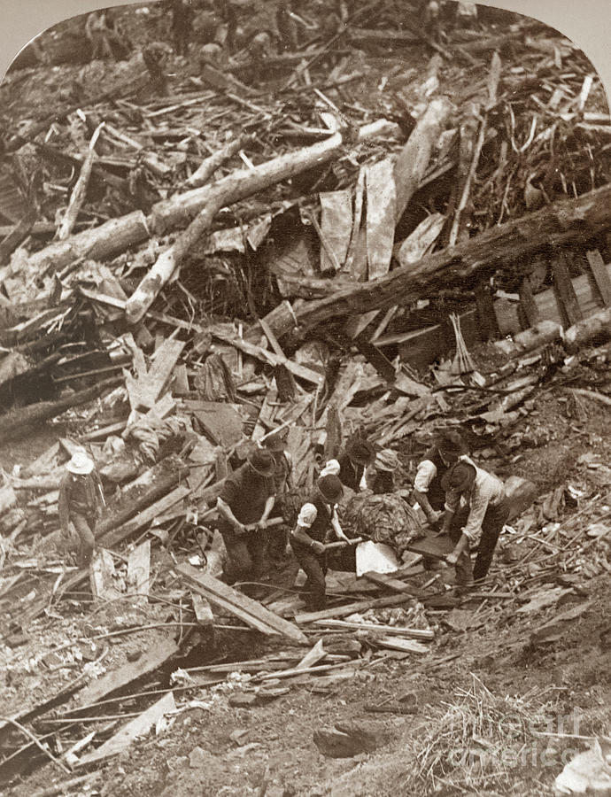 Johnstown Flood, 1889 #9 Photograph by George Barker
