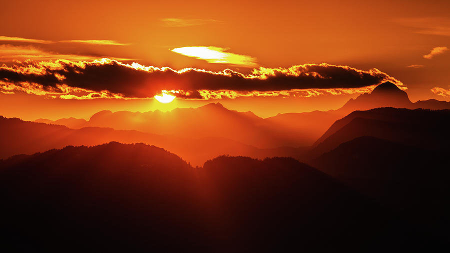 Julian Alps sunset #9 Photograph by Ian Middleton