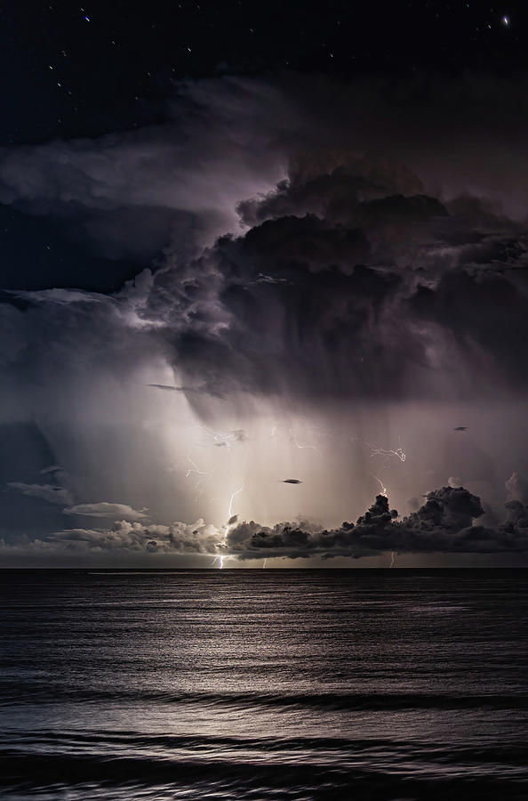 Lightning Storm Off the Coast of Mazatlan Mexico #9 Photograph by Tommy Farnsworth