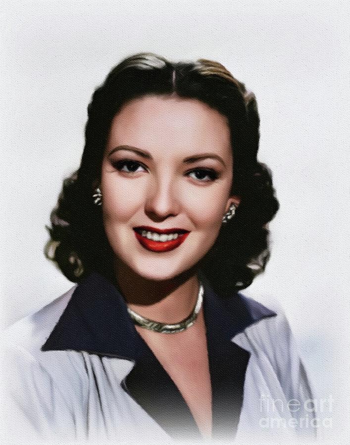 Linda Darnell, Movie Legend Painting by John Springfield - Fine Art America