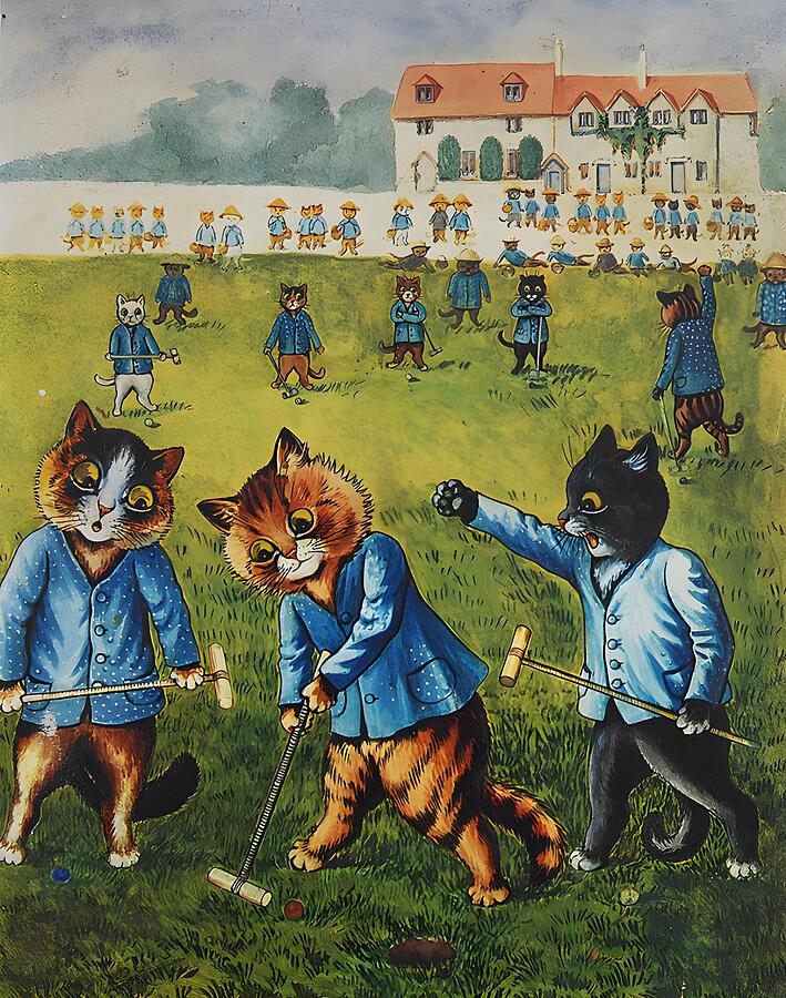 Louis Wain Painting By Louis Wain Fine Art America   9 Louis Wain Louis Wain 