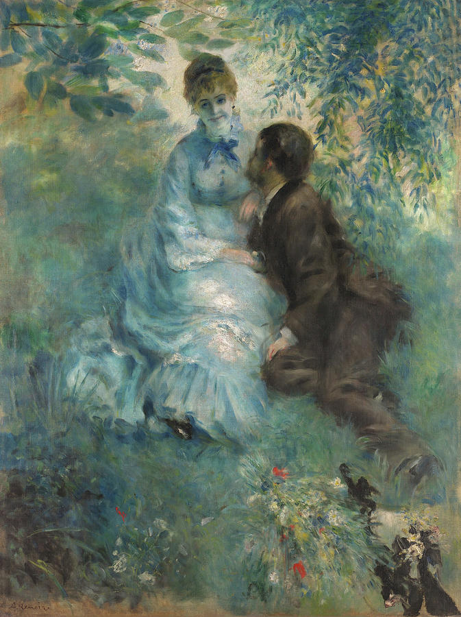 Lovers #9 Painting by Pierre-Auguste Renoir