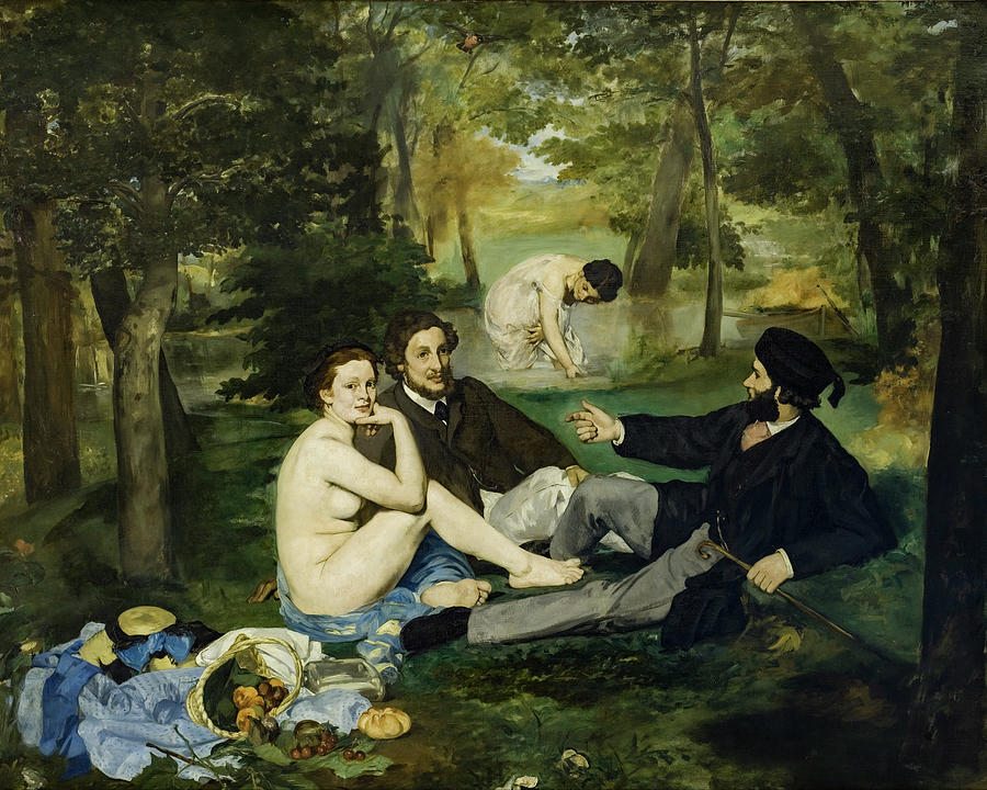 Edouard Manet Painting - Luncheon on the Grass #9 by Edouard Manet