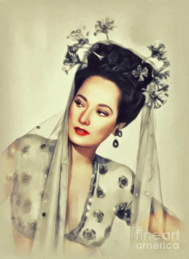 Merle Oberon, Vintage Actress #9 Painting by Esoterica Art Agency