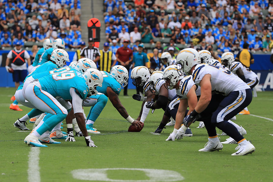 Miami Dolphins v Los Angeles Chargers #9 Photograph by Sean M. Haffey
