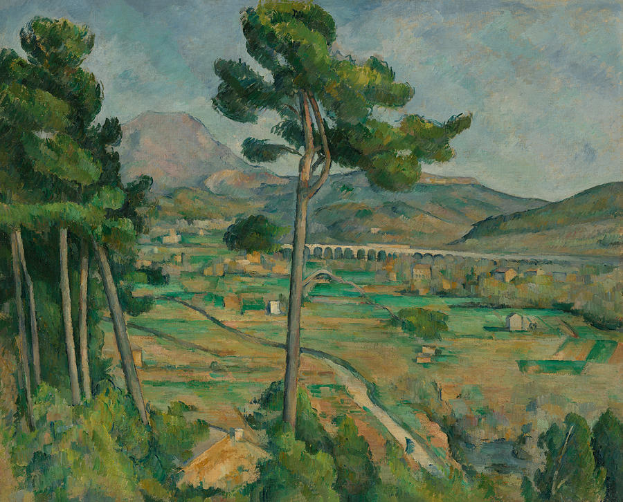 Tree Painting - Mont Sainte-Victoire by Paul Cezanne by Mango Art