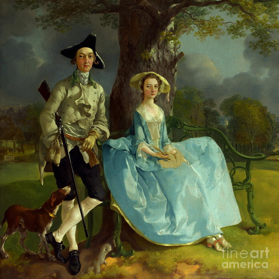 Mr and Mrs Andrews #9 Painting by Thomas Gainsborough