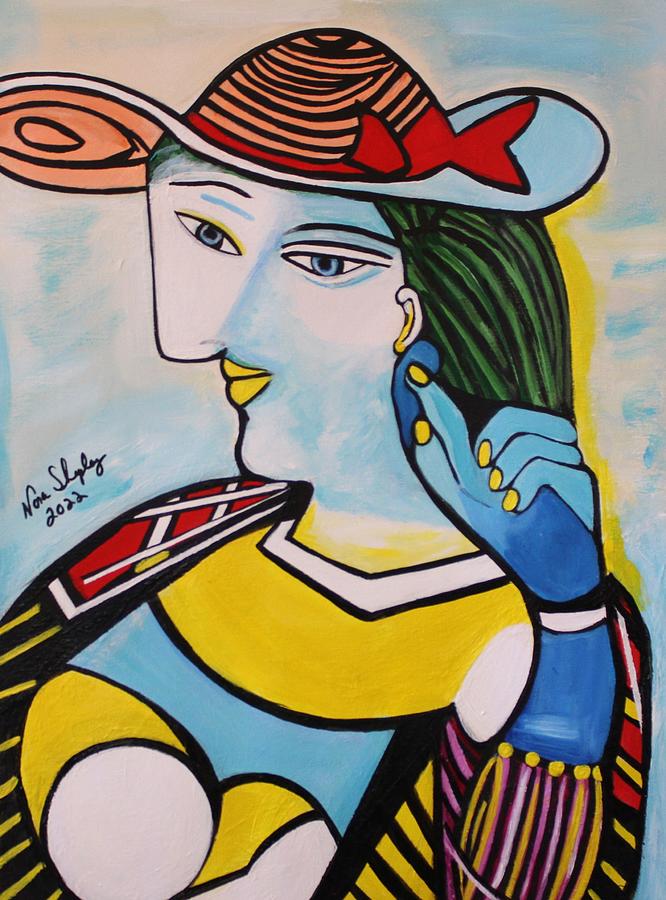 Picasso By Nora #9 Painting by Nora Shepley