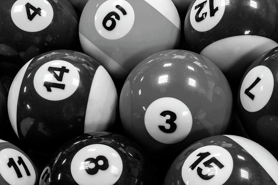 9 Pool Balls-Ma Photograph by David Allen Pierson 9 Pool Balls-Ma Photograph by David Allen Pierson