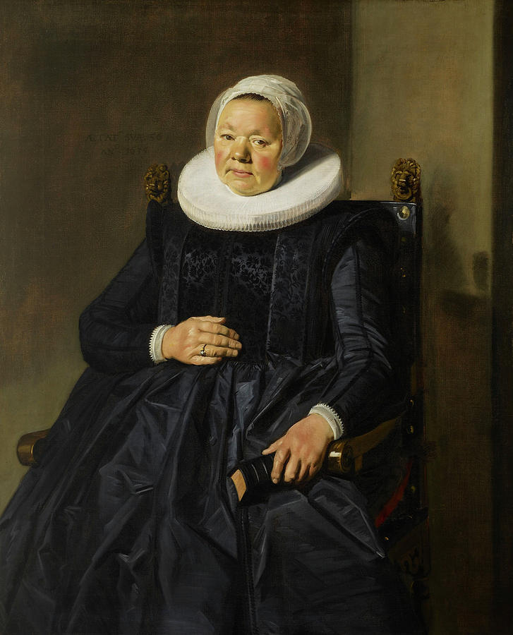 Frans Hals Painting - Portrait of a Woman #9 by Frans Hals
