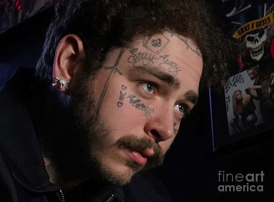 Post Malone Digital Art by Herminia G Theriault