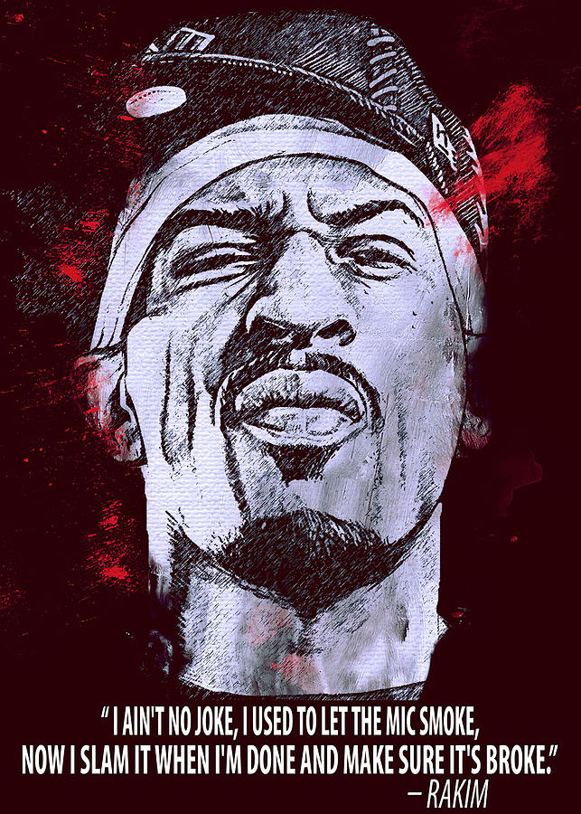 Rapper Rakim Digital Art by Saini Nagy