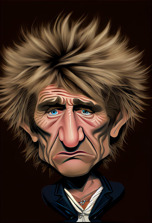 Rod Stewart Caricature Mixed Media by Stephen Smith Galleries - Fine ...