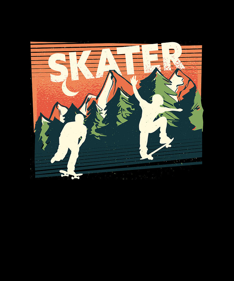 Skateboard in beautiful nature Digital Art by GreenOptix - Fine Art America