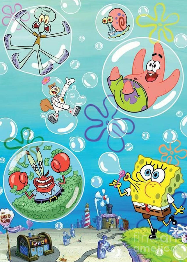 Spongebob Digital Art by ArtSpace