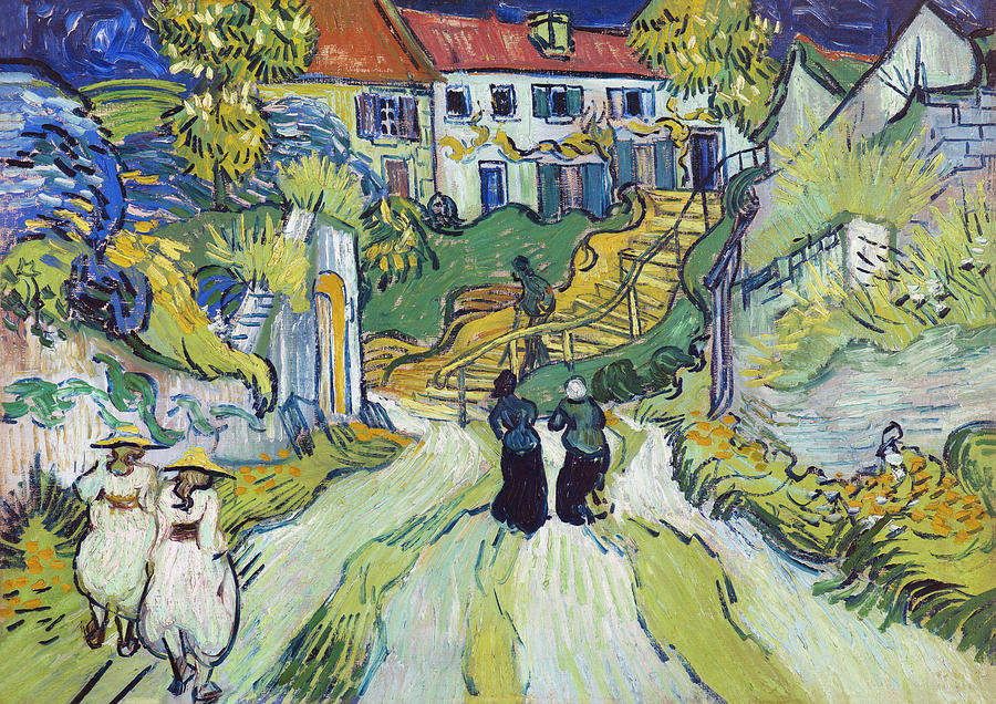 Stairway At Auvers By Vincent Van Gogh Painting