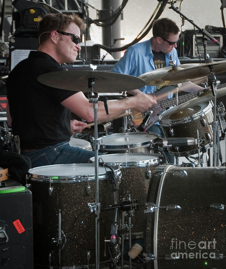 Stanton Moore with Galactic at Bonnaroo #10 Photograph by David Oppenheimer