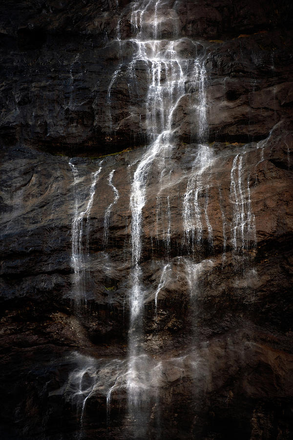 Mountain Photograph - Staubbach Waterfall #9 by Svetlana Sewell