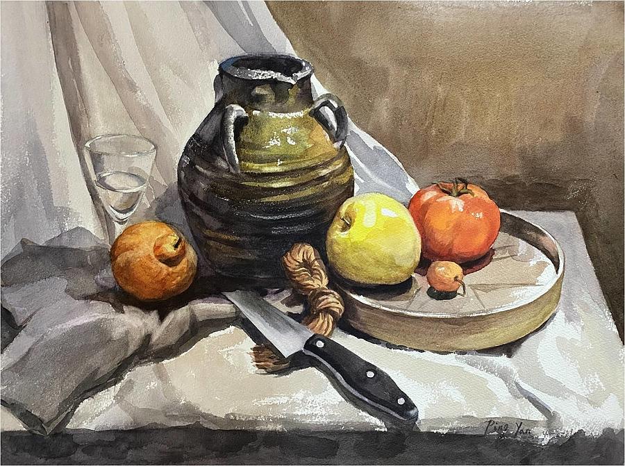 Still Life #9 Painting by Ping Yan