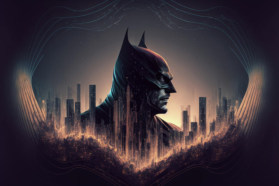 Stunning psychedelic Batman creative concept art Photograph by Matthew ...