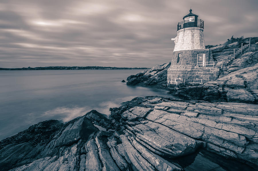Sunset In Newport Rhode Island At Castle Hill Lighthouse #9 Photograph by Alex Grichenko