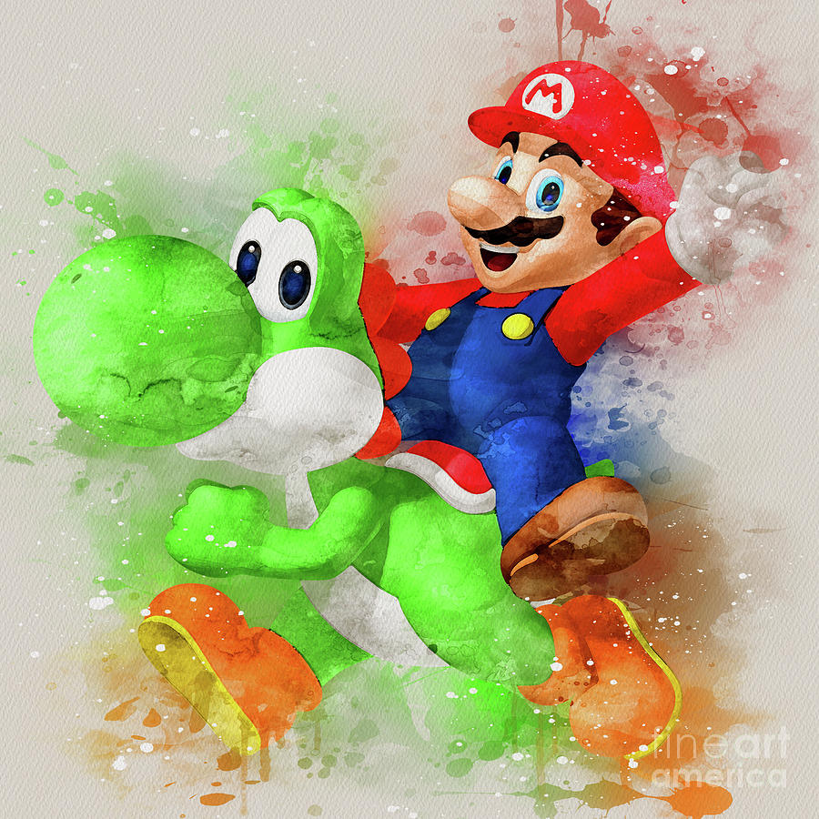 Super Mario Luigi Painting by Kun Funny - Fine Art America