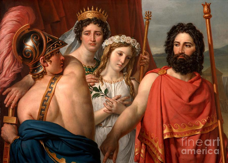 The Anger of Achilles #9 Painting by Jacques-Louis David