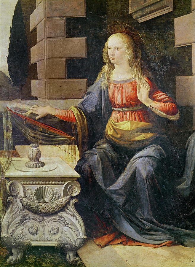 The Annunciation Painting by Leonardo da Vinci