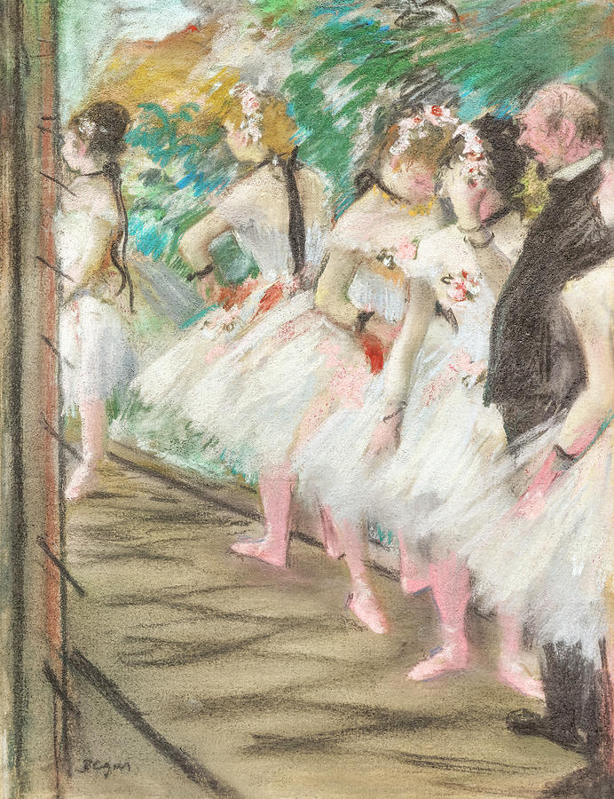 Edgar Degas Painting - The Ballet by Edgar Degas by Mango Art